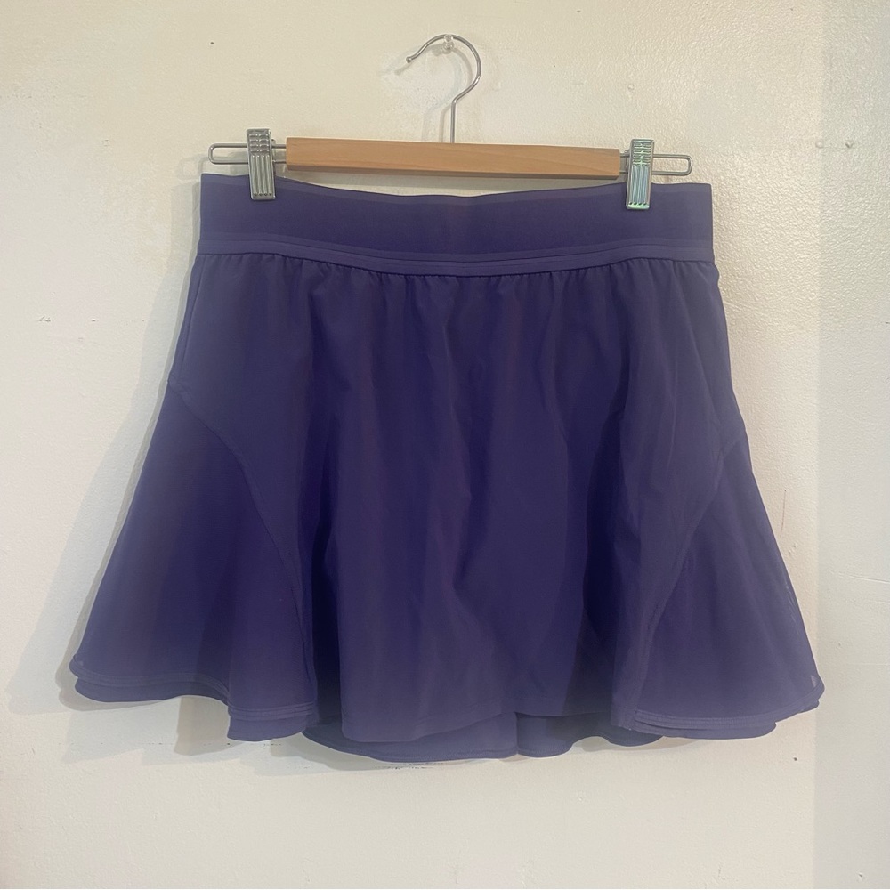 Lululemon Tennis or Running skort, 10 Tall. Shorts attached, purple.